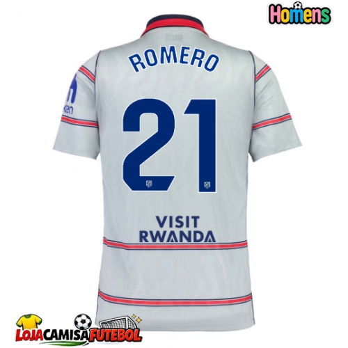 Camisa de Futebol Atletico Madrid Cristian Romero #21 Equipamento Alternativo 2026-27 Manga Curta
